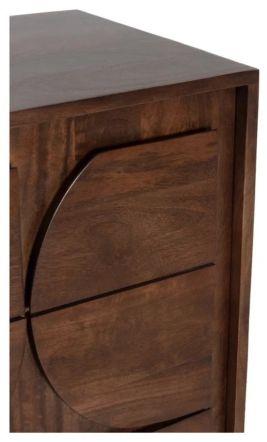 Кафяв скрин от масивно манго 145x76x40 cm Trisha – MOME