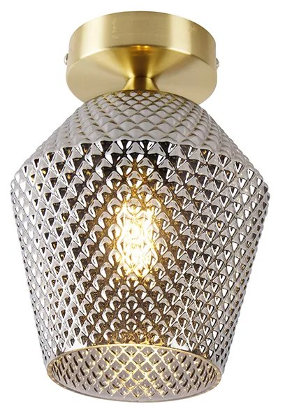 Интелигентен таванен аплик месинг с опушено стъкло с Wi-Fi A60 - Karce