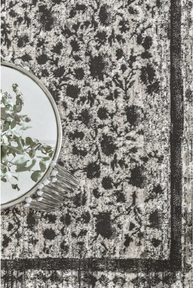 Антрацитен вълнен килим 200x300 cm Agnus Classic – Agnella