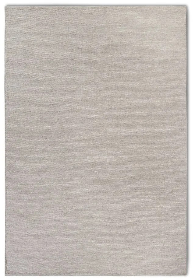 Бежов ръчно изработен килим със смес от вълна 120x170 cm Pradesh Linen White – Elle Decoration