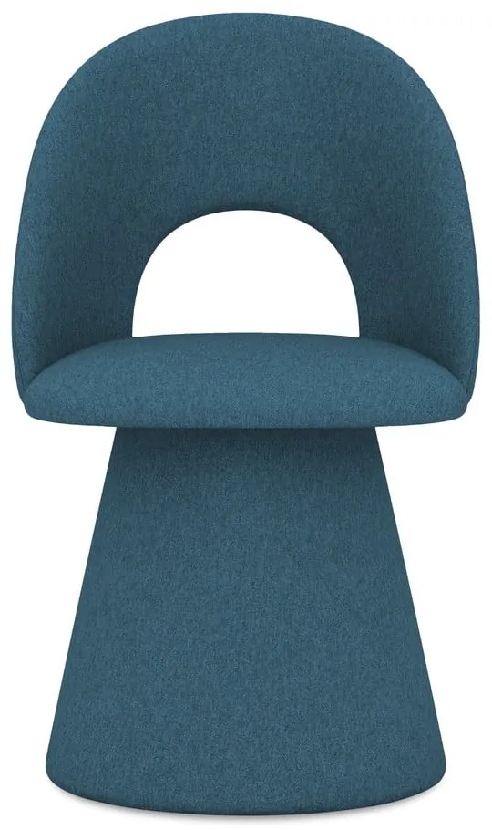 Син тапициран трапезен стол Kalo – Makamii