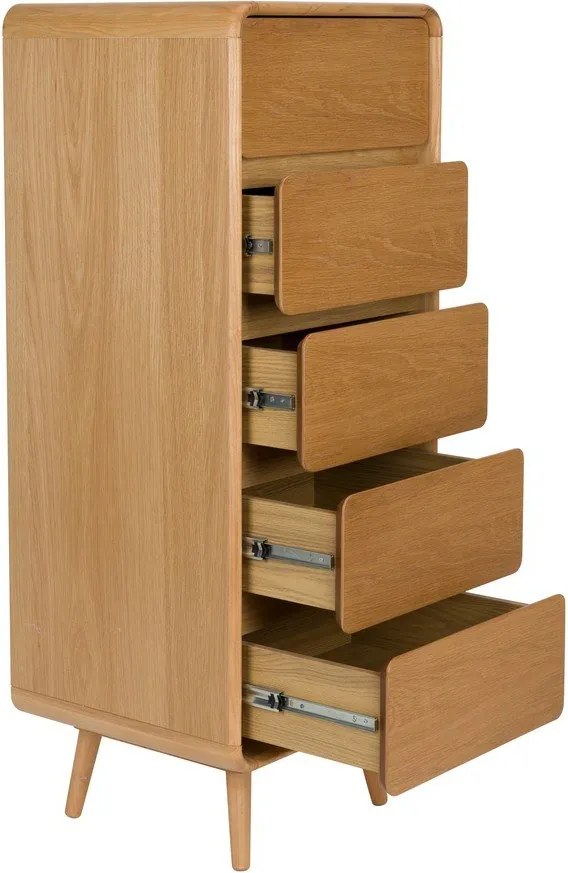 Скрин от масивен ясен в естествен цвят 45x112x40 cm Rise – Zuiver