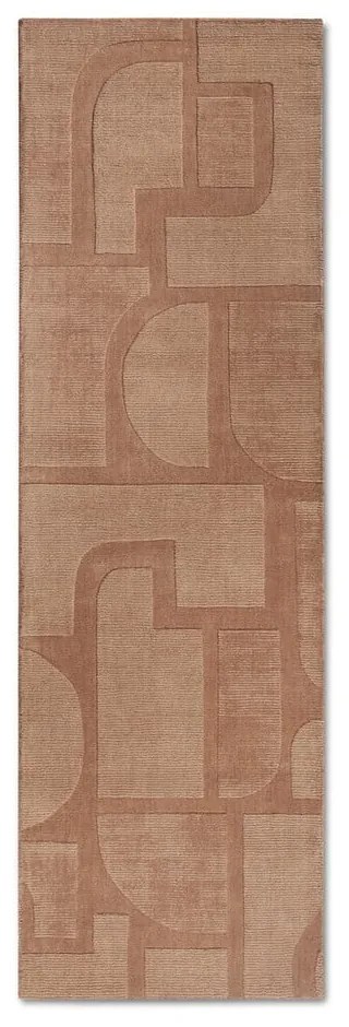 Кафява ръчно изработена вълнена пътека 80x250 cm Alexis – Villeroy&Boch