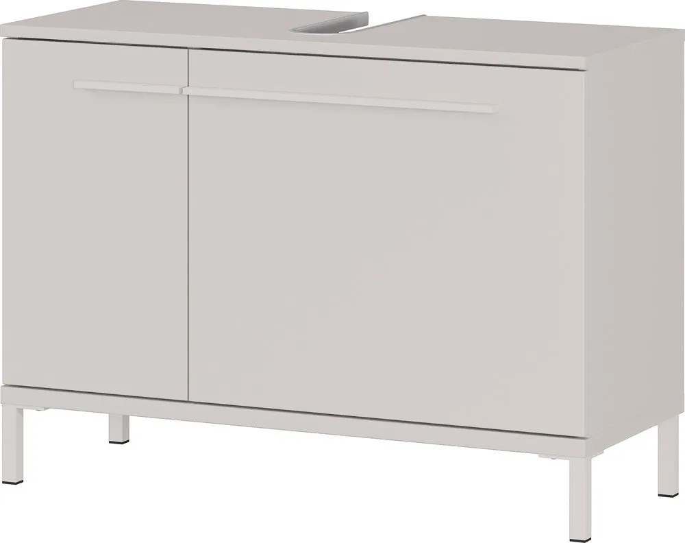 Кремав матов шкаф за мивка 80x59 cm Laurino – Germania