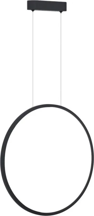 LED полилей на кабел SATURNO LED/28W/230V пр. 50 см IP44 черен