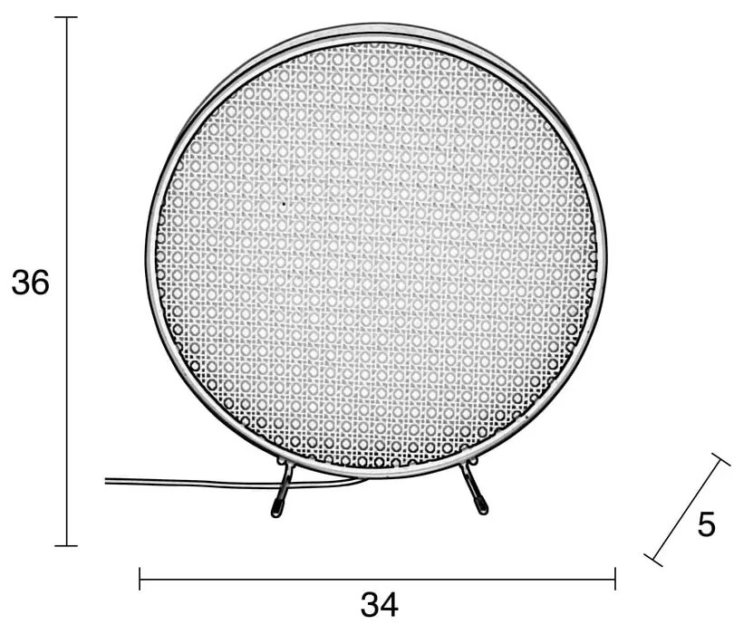Бежова и черна настолна лампа Sien - Zuiver