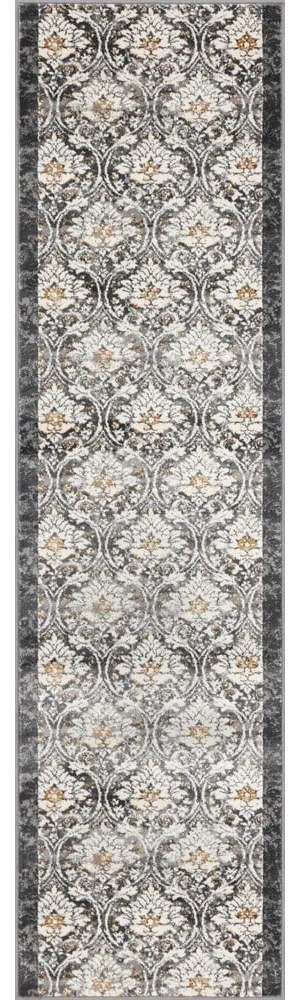 Пътека в цвят слонова кост и тъмносиво 80x300 cm Soft Viskan – FD