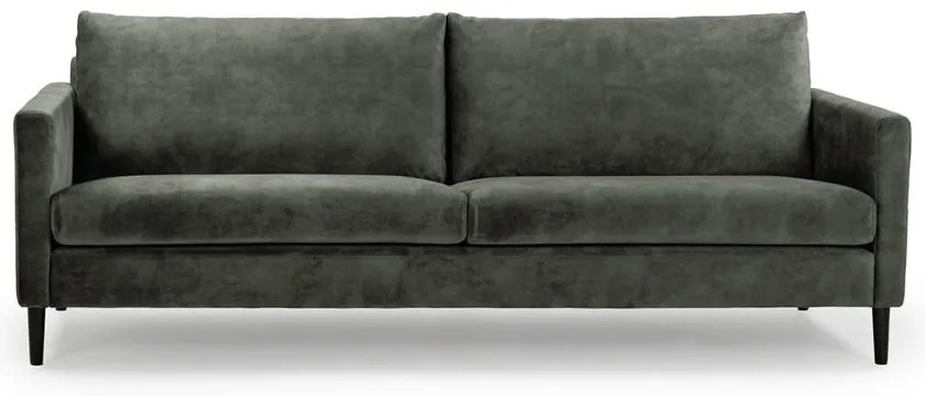 Зелен сив кадифен диван 220 cm Adagio - Scandic