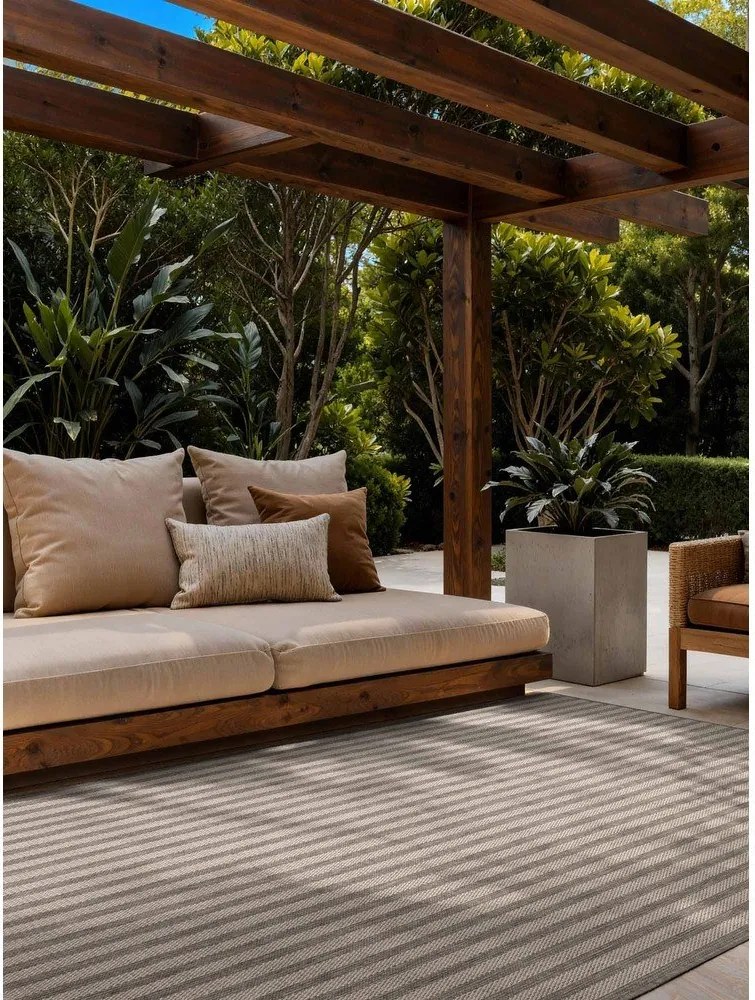 Сив/кремав килим за открито и закрито 160x230 cm Haringey Linley – Ted Baker