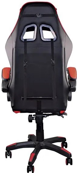 Гейминг стол Pu BF7850-Черен-червен