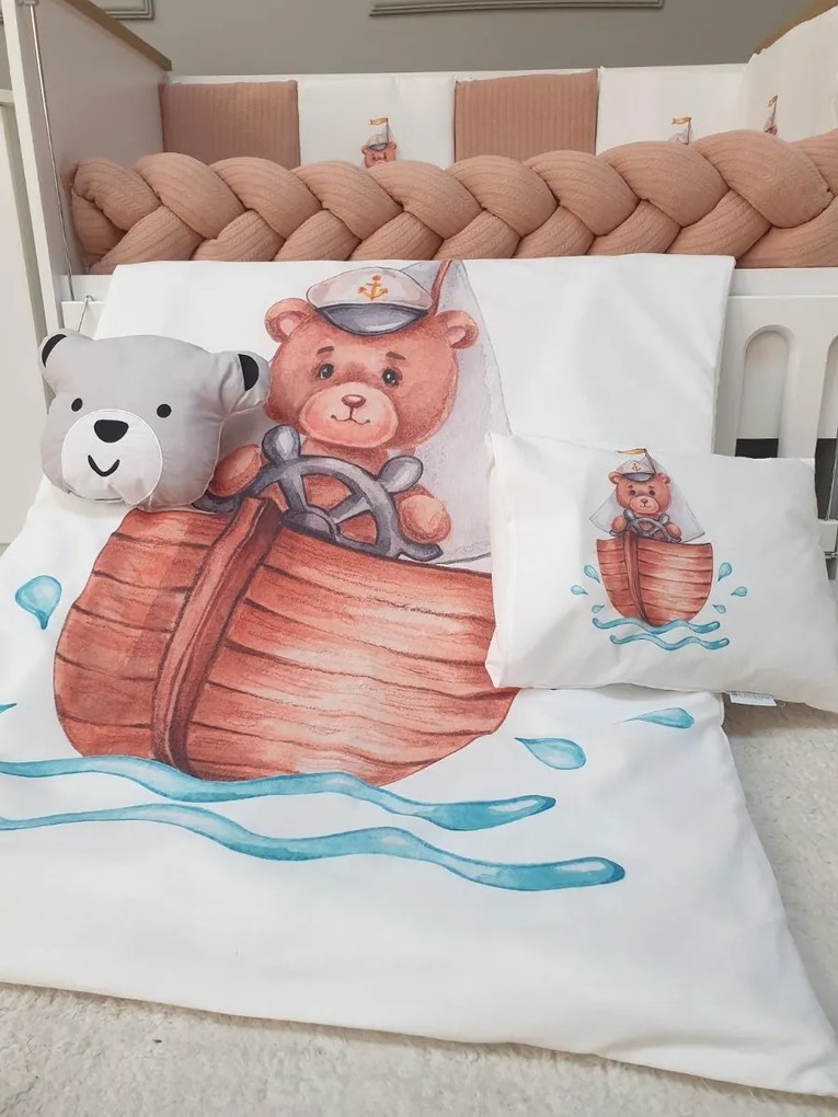 Babyhome Комплект за бебешко легло 60/120 см - мече