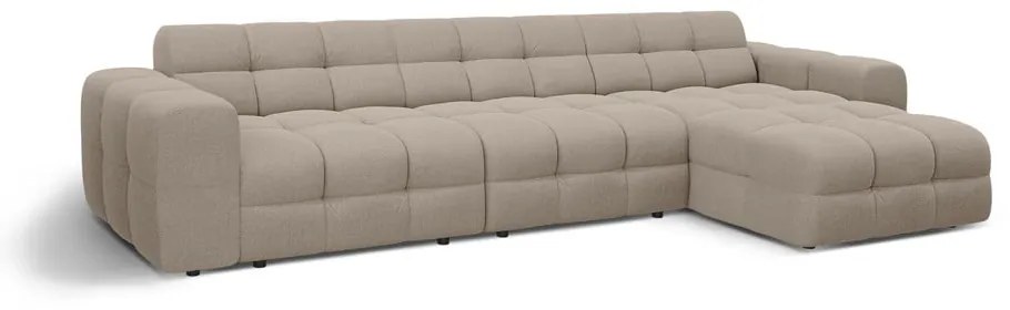 Кафяв ъглов диван (десен ъгъл) Kendal – Micadoni