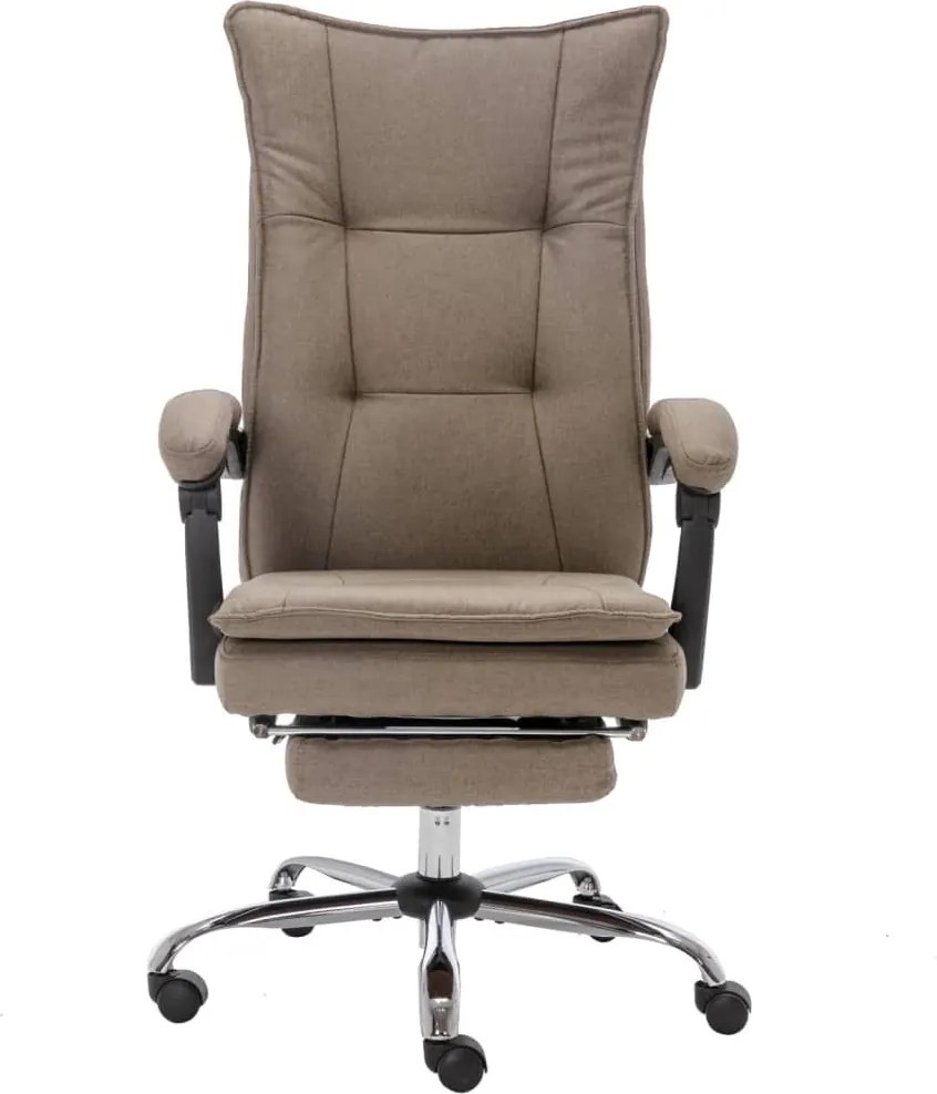 20367 vidaXL Офис стол, таупе, текстил