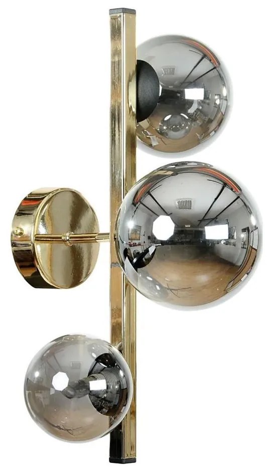 Zuma Line 1215 - стенен аплик SERENITY 3xG9/8W/230V златисто/опушено черно