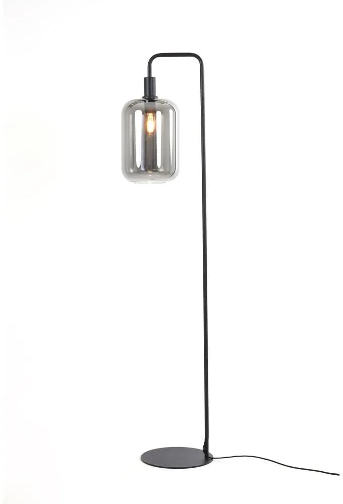 Черна подова лампа (височина 155 cm) Lekar - Light &amp; Living