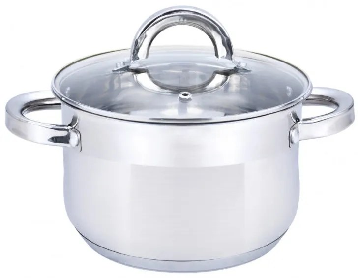 Тенджера с капак SAPIR SP 1210, Mногослойно дъно, Pодходяща за индукция, инокс, висококачествена - 18 cm / 2.7 L
