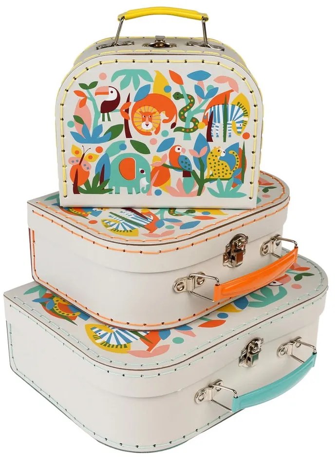 Детски куфари в комплект от 3 броя Wild Wonders - Rex London