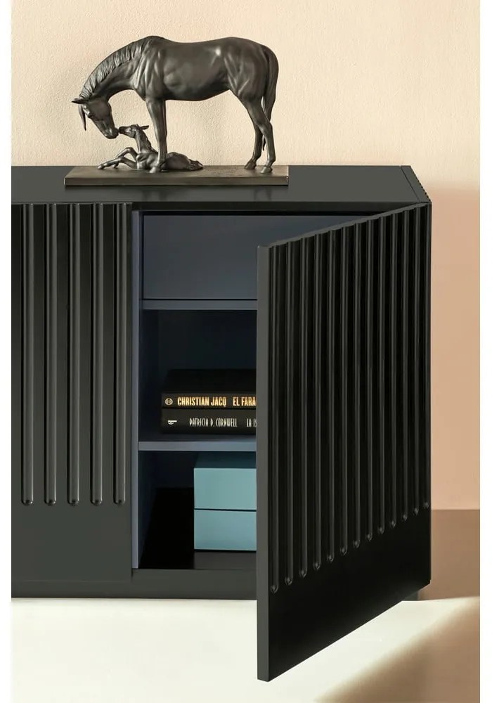 Черен скрин , ширина 200 cm Doric - Teulat