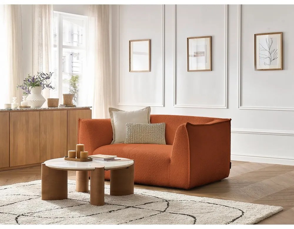 Оранжев диван от прежда с примки от букле 170 cm Giorgia – Bobochic Paris