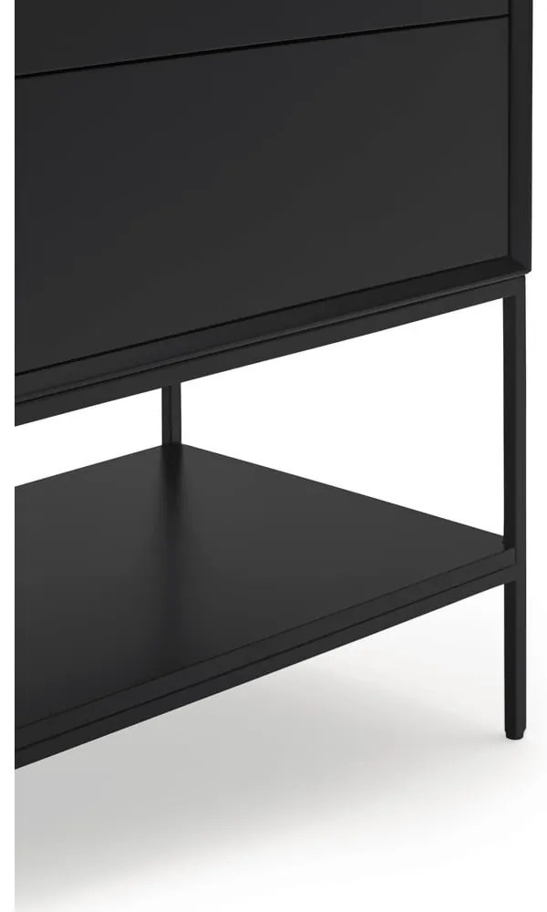 Черно шкафче 120x140x45 cm Platt – Teulat