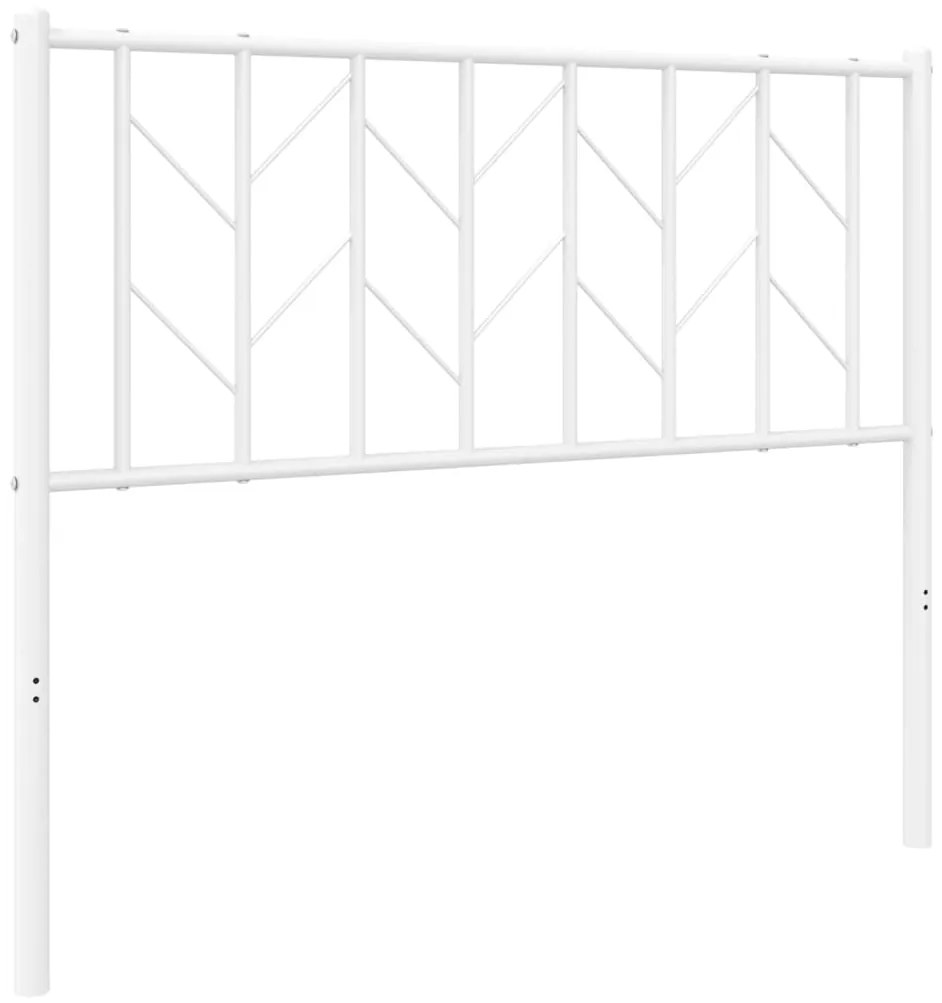 374515 vidaXL Метална резервна табла за легло, бяла, 100 см