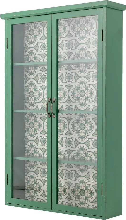 Зелена висяща витрина от масивна ела 81x122x22 cm Hazem – Bloomingville