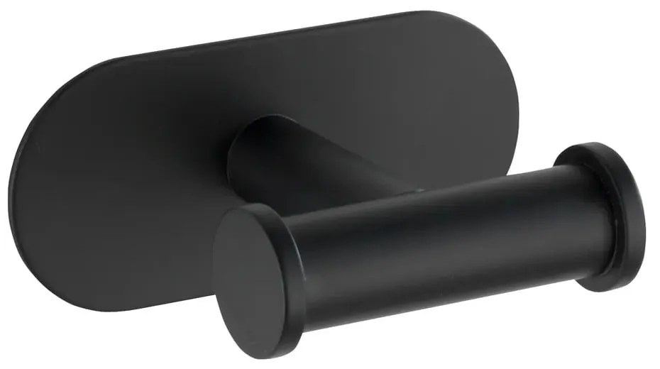 Матово черен комплект самозалепващи аксесоари за баня от неръждаема стомана Orea - Wenko