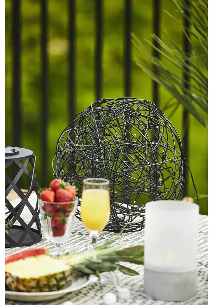 Черен LED фенер, височина 20 cm Calabria - Star Trading