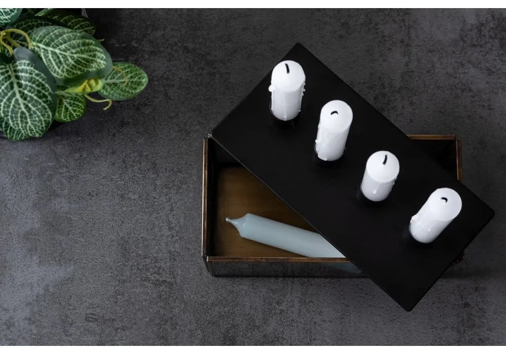 Стъклен свещник Boxed Rectangle - PT LIVING