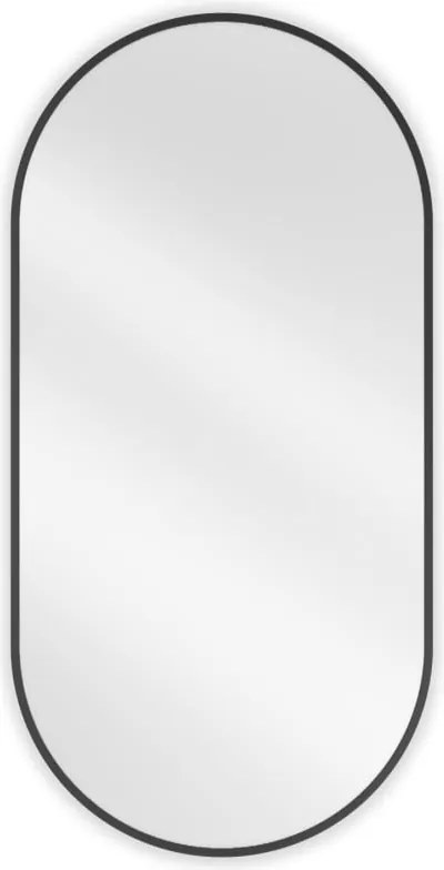 Mexen Loft овално огледало за баня 100 x 50 см, черна рамка - 9851-100-050-000-70