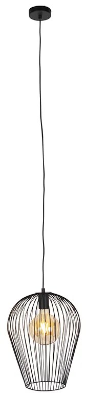 Дизайнерски висящ аплик черен - Wire Ario