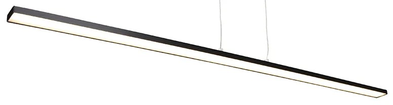 Дизайнерски висящ аплик черен с LED - Banda