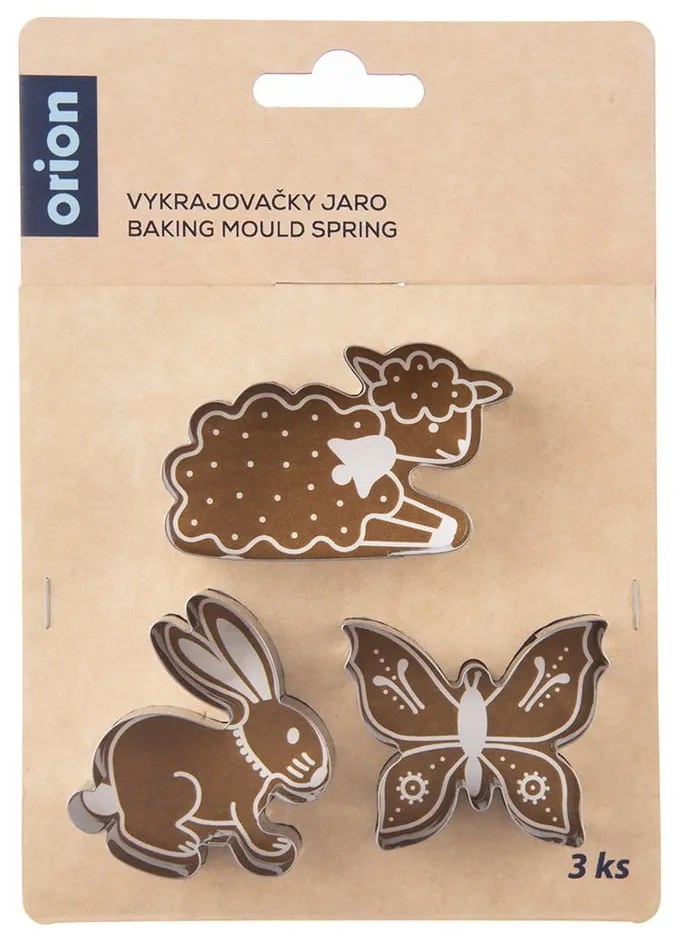 Формички за бисквитки с великденска тематика в комплект от 3 броя - Orion