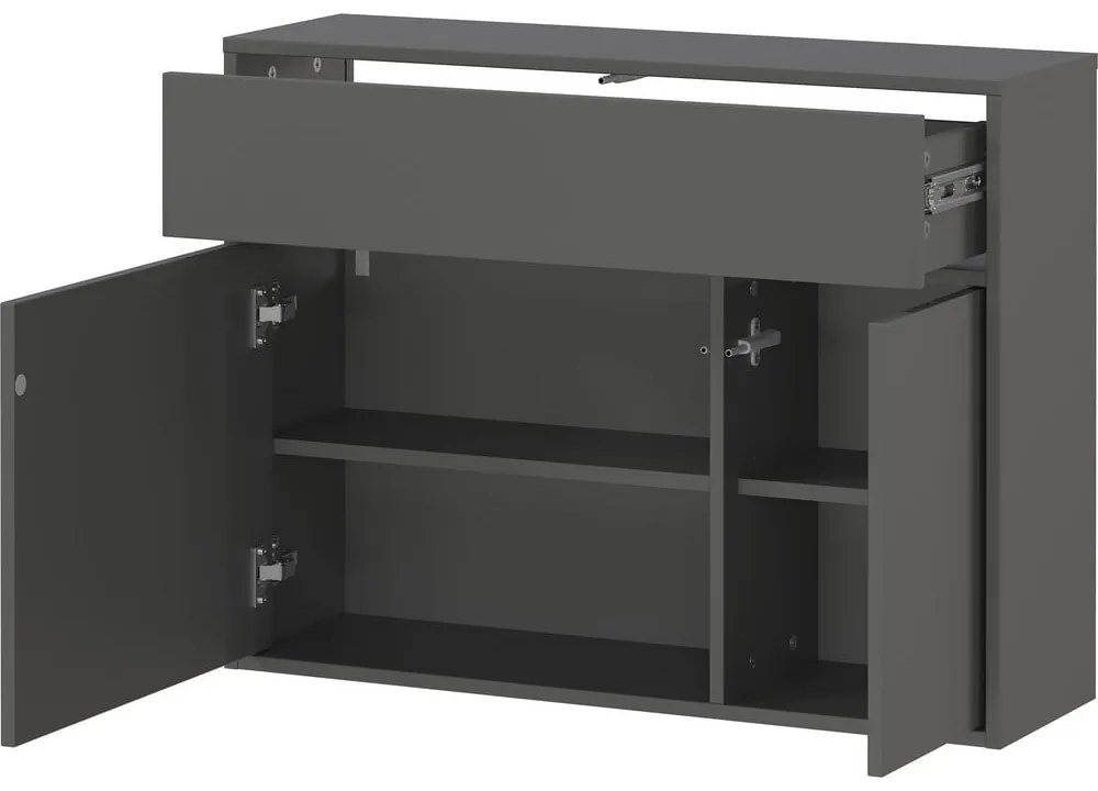 Антрацитно шкафче 83x63x25 cm Ameca 2.0 – Germania