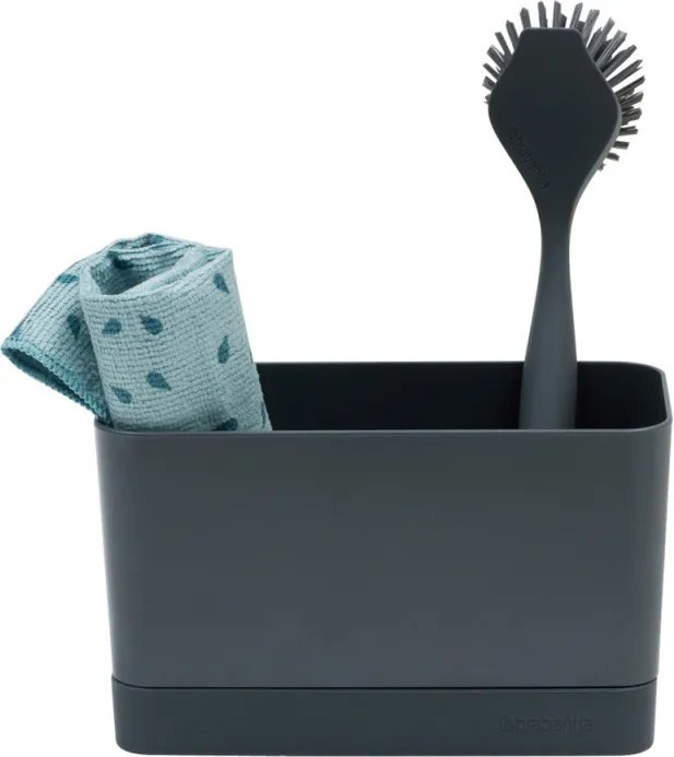 Органайзер за мивка Brabantia SinkSide 1000209, Нехлъзгащ се, Силикон, Тъмносив