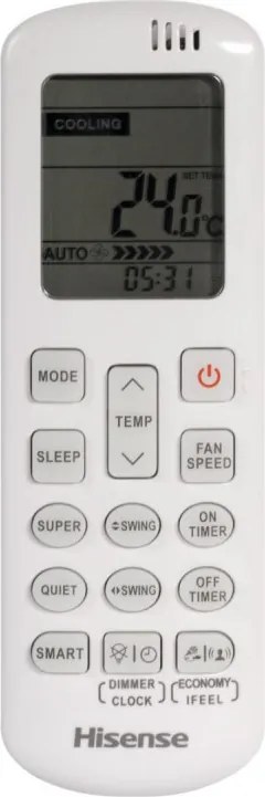 Инверторен климатик Hisense WINGS PRO KB50XS1E, 18000 BTU, 28 м2, A++, Wi-Fi, Гласово управление, Витамин филтър 4в1, Бял