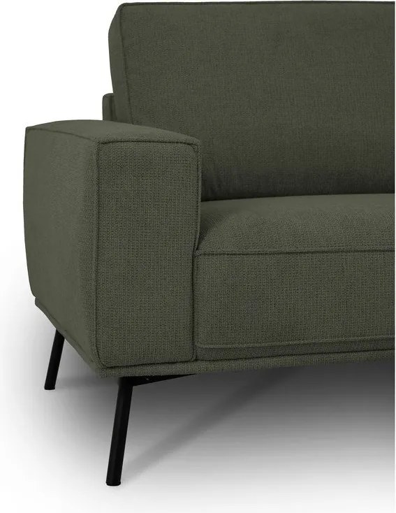 Тъмнозелен шенилов ъглов диван (десен ъгъл/L форма) Amsterdam – Scandic