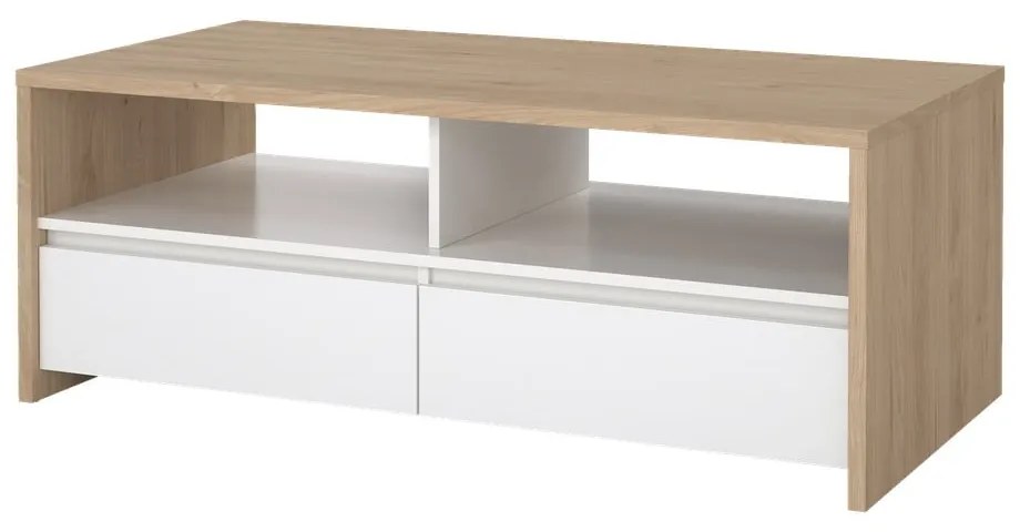 Масичка за кафе в бял и естествен цвят 60x120 cm Next – Tvilum