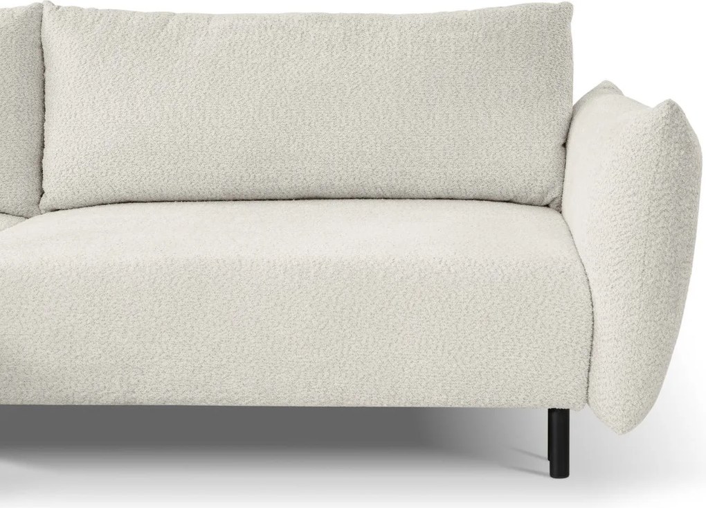 Ъглов диван Laurie-Бял