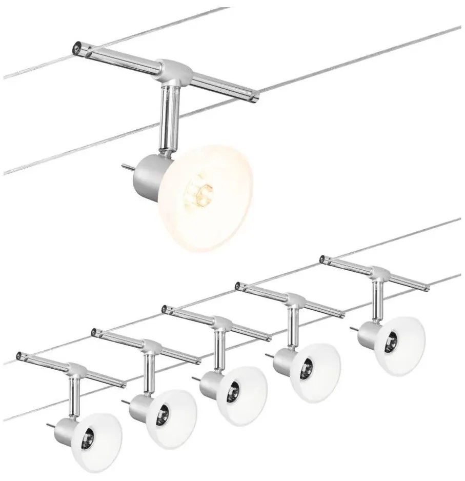 Paulmann 94136 - К-кт 5xGU5,3/10W Спот SHEELA 230V лъскав хром