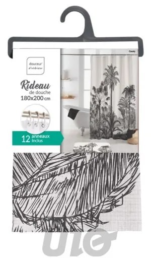 Завеса за душ 180x200 cm Cocoty – douceur d'intérieur