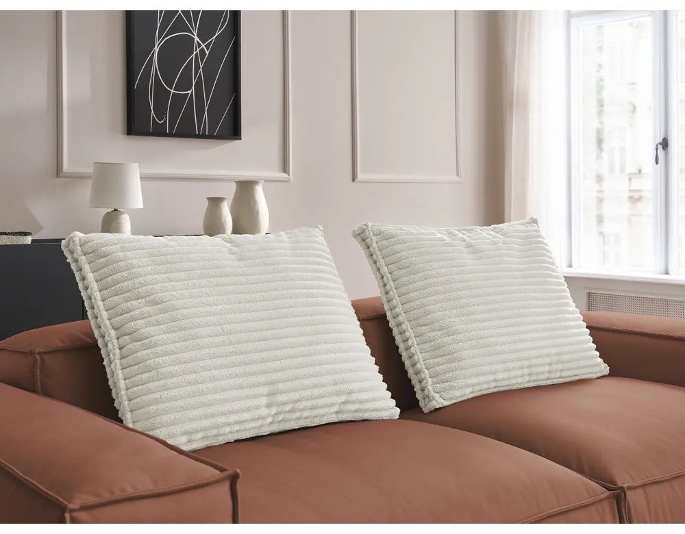 Тъмнокафяв диван от изкуствена кожа 260 cm Boheme – Bobochic Paris