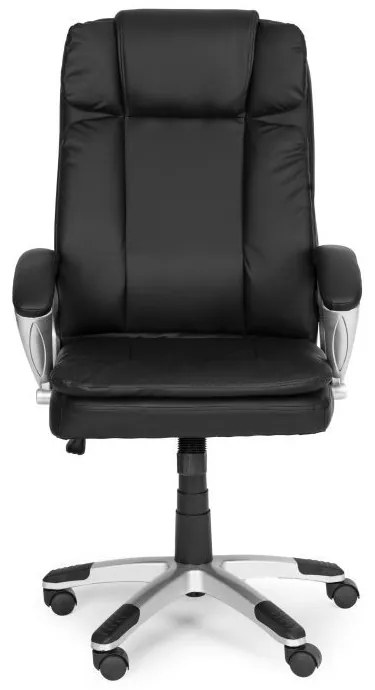 Ергономичен кожен офис стол с двойна подложка