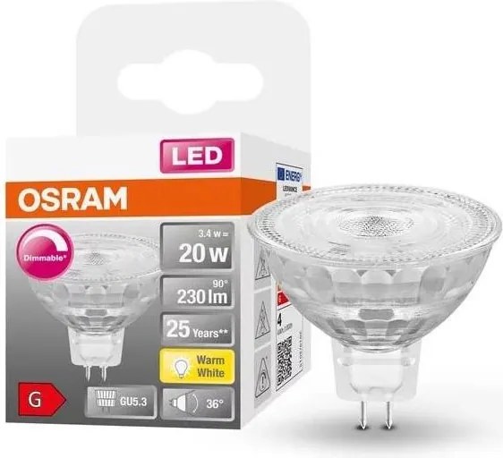 LED Димируема крушка GU5,3/3,4W/230V 2700K CRI 90 - Osram