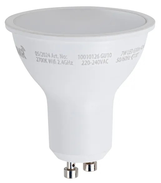 Комплект от 5 Smart GU10 50mm димируеми LED крушки Opal 7W 630 lm 2700K