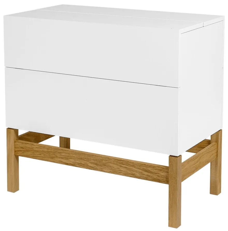 Шкаф за вино в бял/естествен цвят 75x70 cm Grande - Woodman