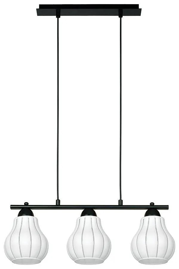 Пендел 1117-В-5-WH, черен, 3xE27