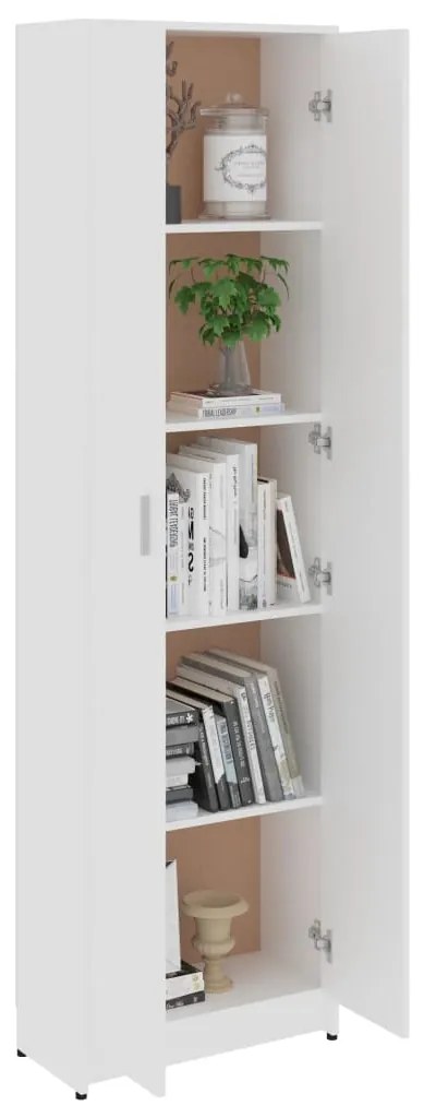 Гардероб за антре, бял, 55x25x189 см, инженерно дърво