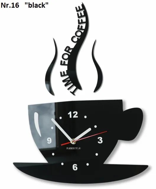 Стенен часовник Time for coffee розова