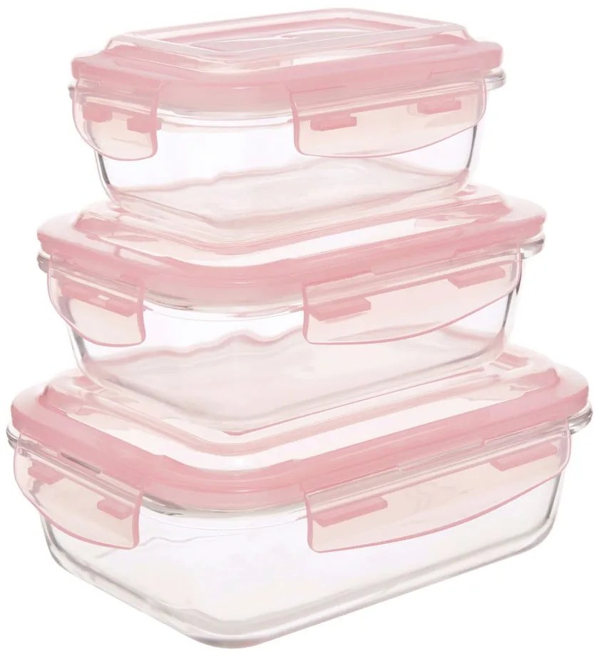 Стъклени буркани за храна 3 бр. Freska - Premier Housewares